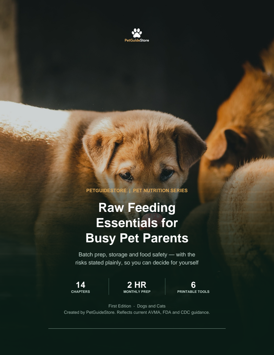 BUNDLE: Raw Feeding Guide for Dogs — Beginner's Manual + Printable Worksheets (PDF)