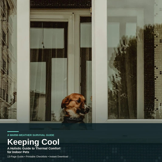 Indoor Pet Cooling Guide | Dog & Cat Heat Safety, Apartment Tips (13-Page PDF)